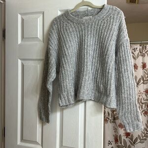 American eagle cropped crew neck sweater